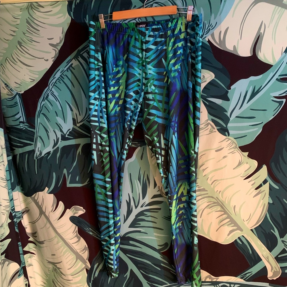 Tropical print legging
